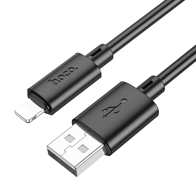 Кабель USB Hoco X88 Apple черный 1м