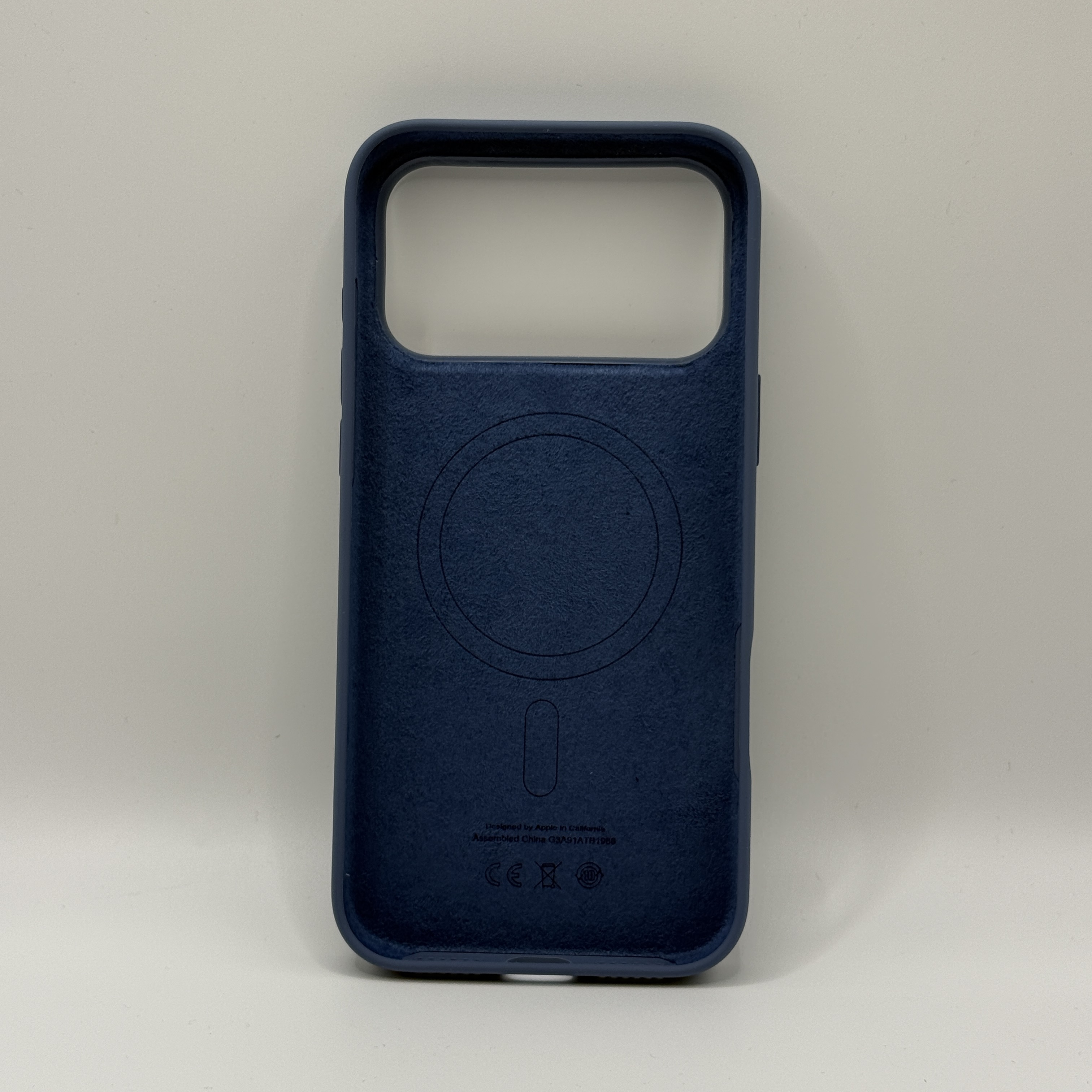 Чехол для iPhone 17 Pro Max Silicone Case, Magsafe, синий
