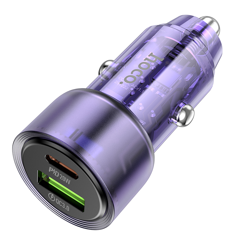 АЗУ Hoco Z52 38W (PD20W+QC3.0), цвет фиолетовый