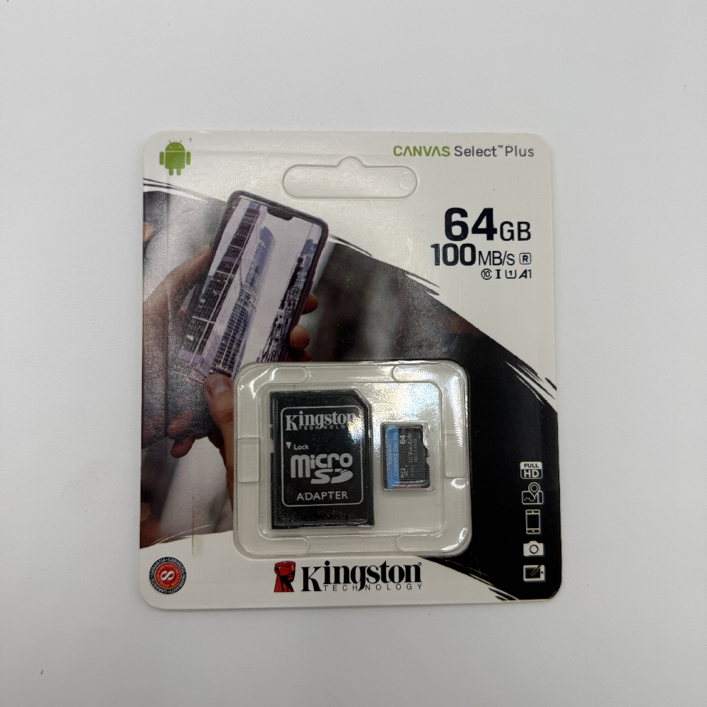 Карта памяти Kingston Copy2 Micro SD (с адаптером), 64gb, черная