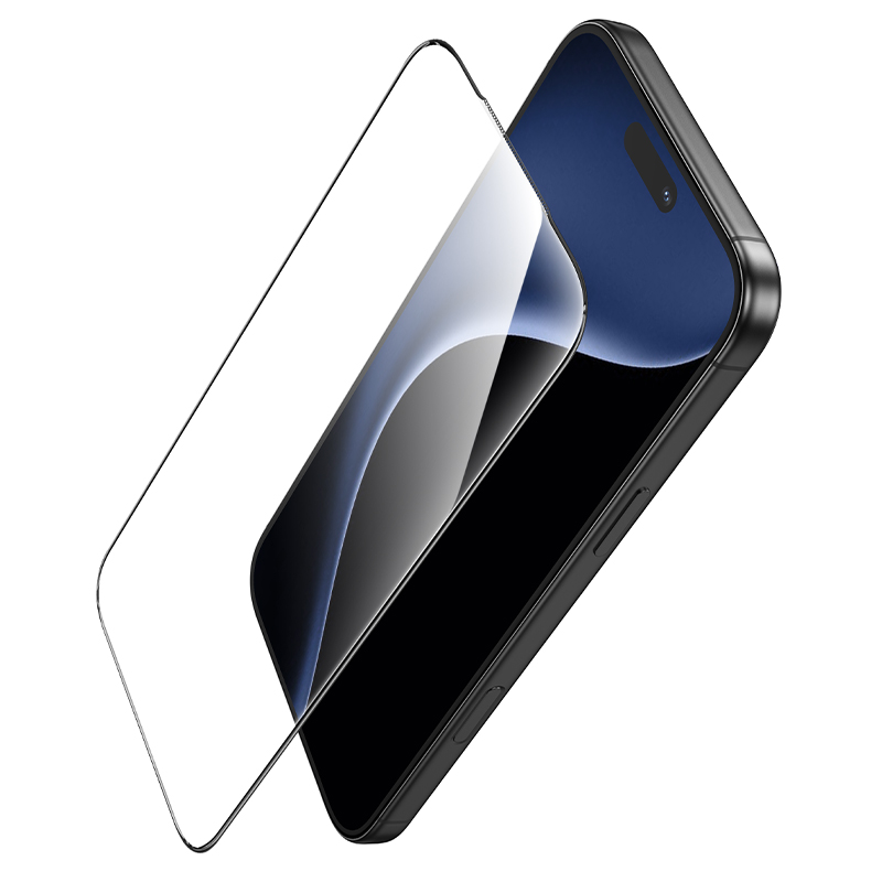 Защитное стекло Hoco A888 Pro iPhone 17 Pro Max, ударопрочное, сверхпрочное,  цвет черный