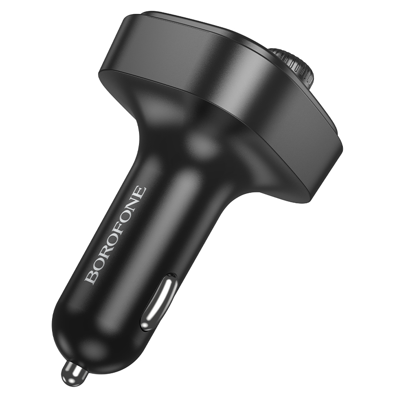 FM модулятор (трансмиттер) Borofone BC59 bluetooth, 2,4A (1C2A), цвет черный