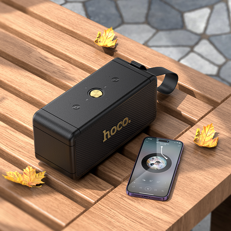 Колонка беспроводная Hoco HT1 Max, (USB,FM,TF card,AUX)  цвет черный