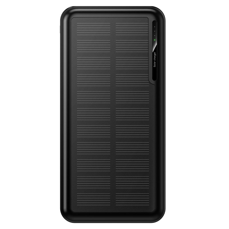 Внешний аккумулятор Hoco J176A, 20000mAh, солнечная батарея, черный