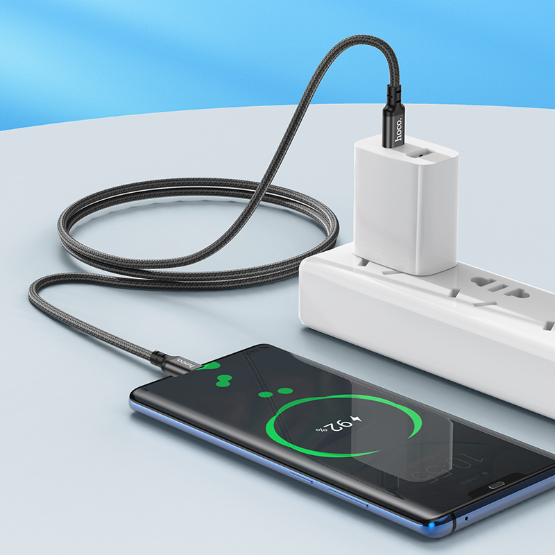 Кабель USB-C Hoco X14 60W Type-C/Type-C 1м черный