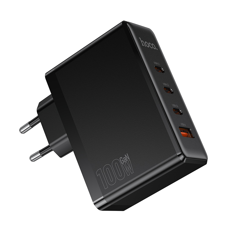 Сетевое зарядное устройство Hoco N85 PD100W (3C1A), цвет черный