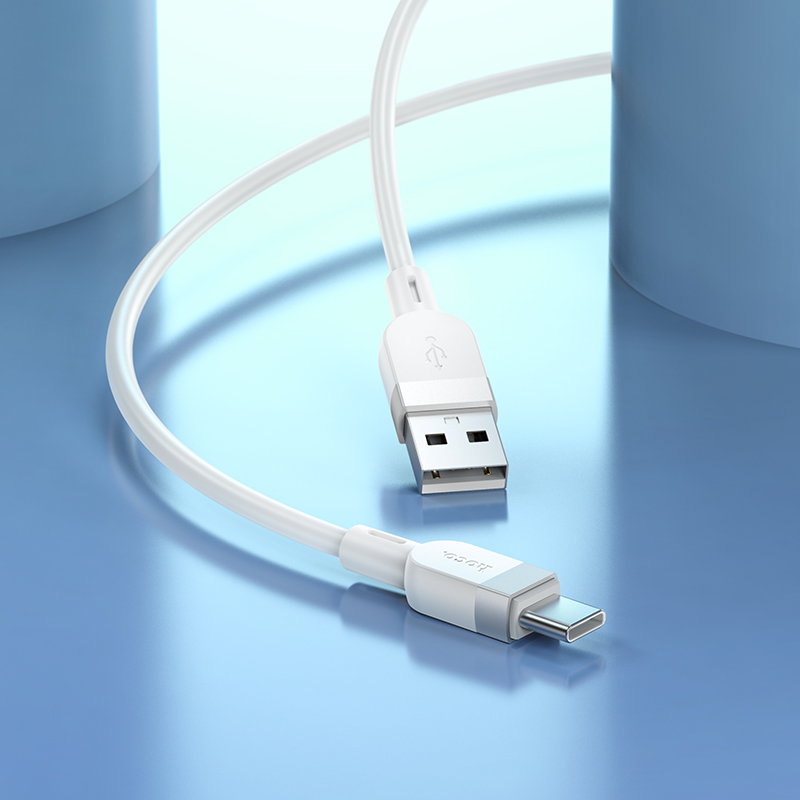 Кабель USB Hoco X109 Type-C силиконовый белый 1м