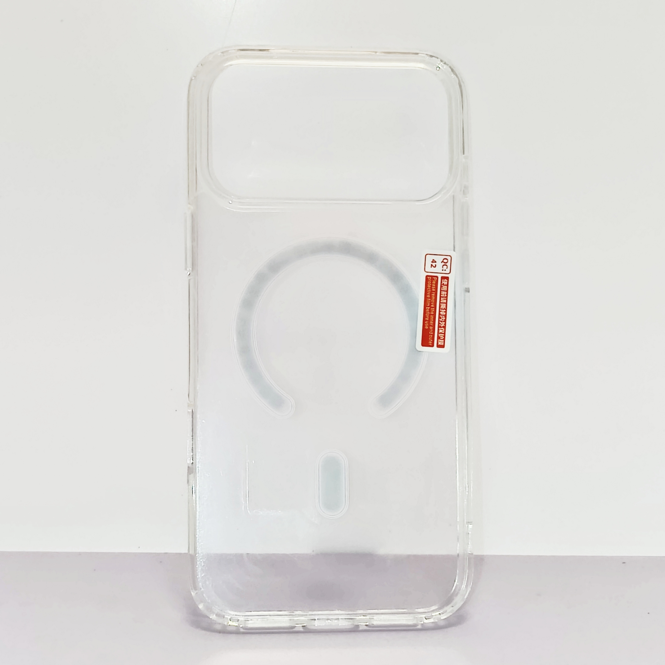 Чехол для iPhone 17 Pro Max Magsafe, прозрачный, в упаковке