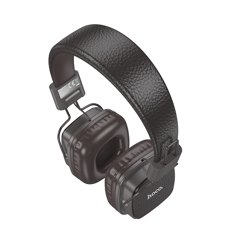 Наушники Bluetooth накладные с микрофоном Hoco W56, цвет коричневый
