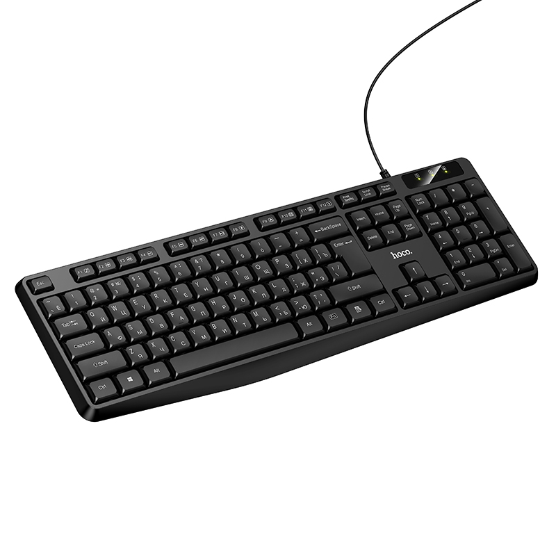 Клавиатура Hoco GM60, проводная USB, цвет черный