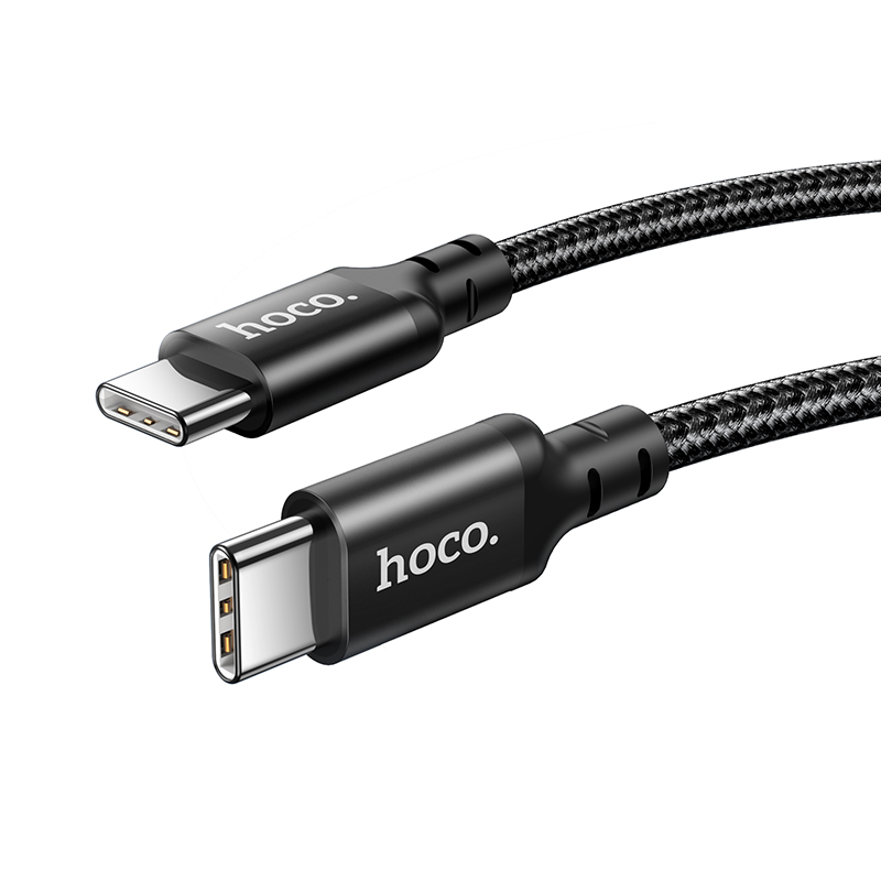 Кабель USB-C Hoco X14 60W Type-C/Type-C 1м черный