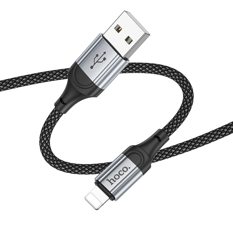 Кабель USB Hoco X102 Apple черный 1м