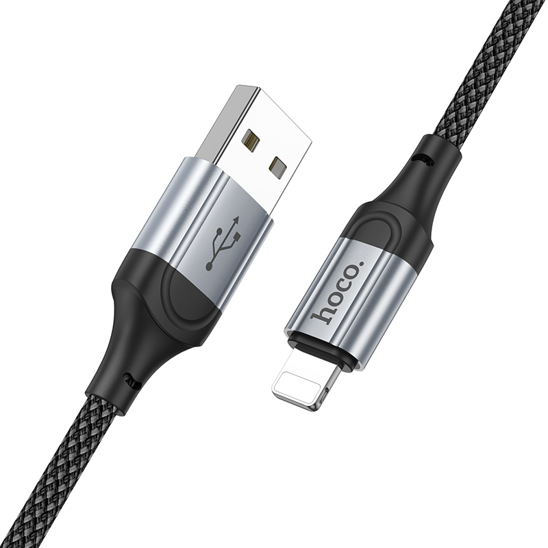 Кабель USB Hoco X102 Apple черный 1м