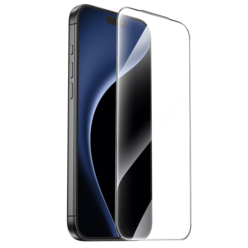 Защитное стекло Hoco A888 Pro iPhone 17 Pro Max, ударопрочное, сверхпрочное,  цвет черный