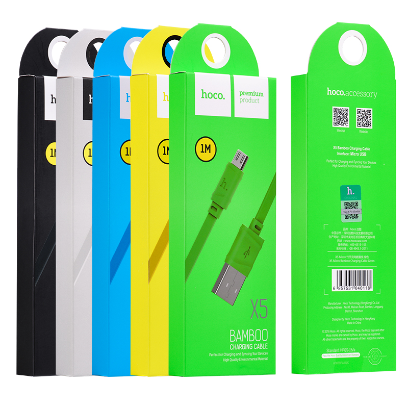 Кабель USB Hoco X5 Apple черный 1м