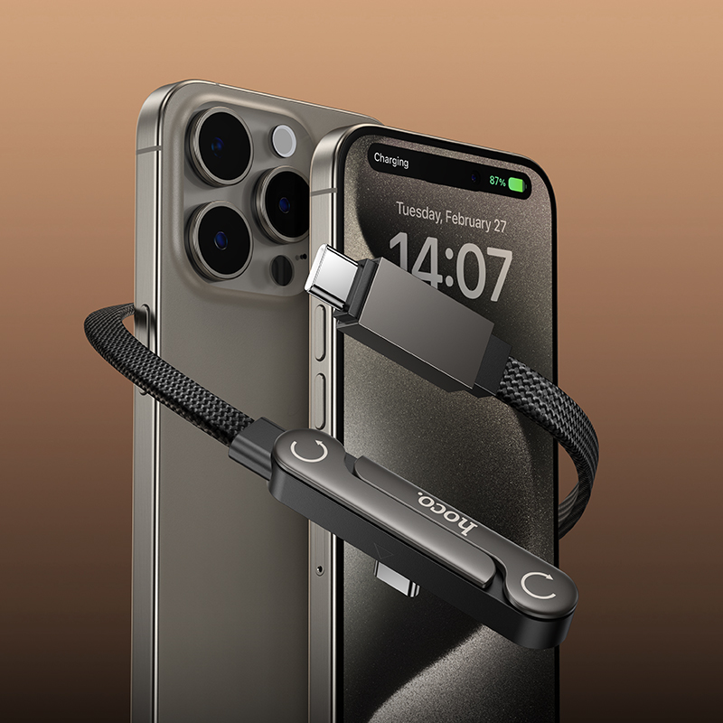 Кабель USB-C Hoco U150 60W  Type-C/Type-C 1м черный