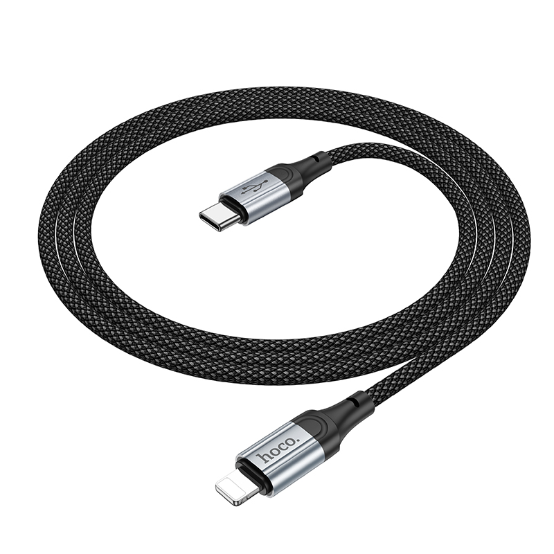 Кабель USB-C Hoco X102 Apple PD черный 1м