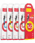 Кабель USB Hoco X21 PLUS Micro силиконовый черно-красный 0,25м 
