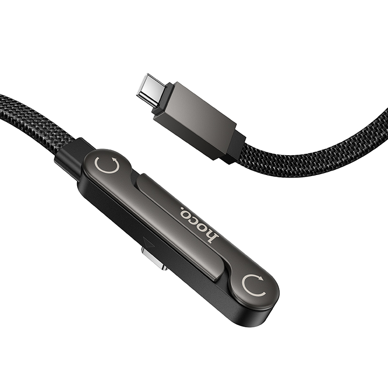 Кабель USB-C Hoco U150 60W  Type-C/Type-C 1м черный