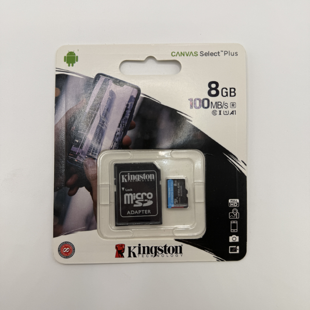 Карта памяти Kingston Copy2 Micro SD (с адаптером), 8gb, черная