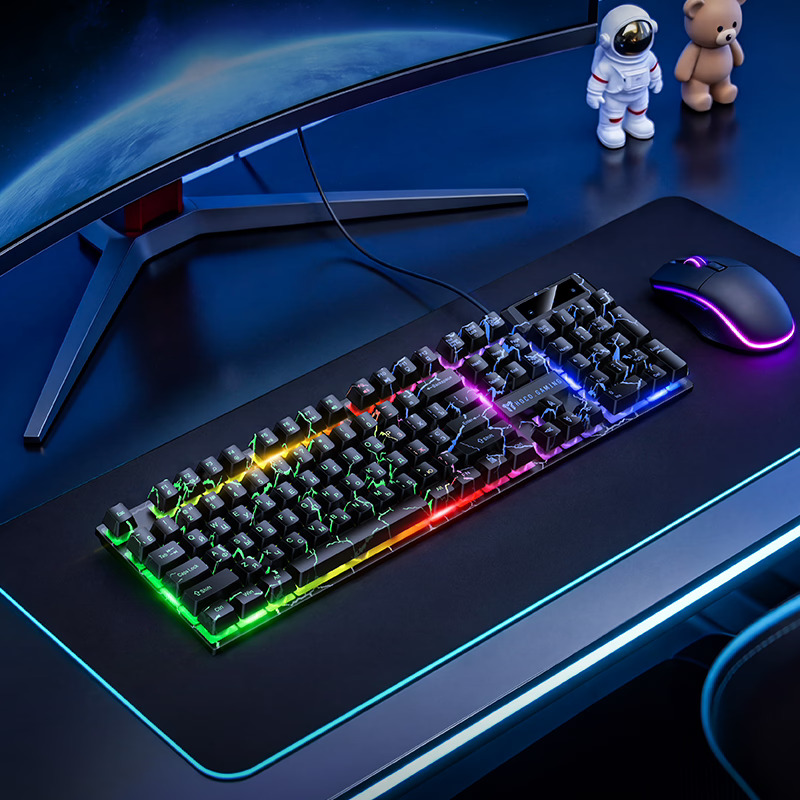 Клавиатура Hoco GM701, проводная USB, цвет черный