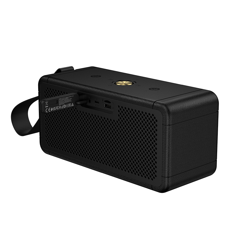 Колонка беспроводная Hoco HT1 Max, (USB,FM,TF card,AUX)  цвет черный