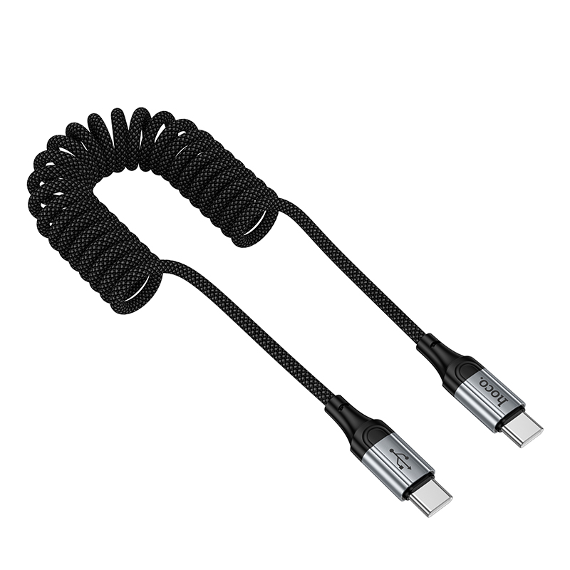 Кабель USB-C Hoco X121 60W Type-C/Type-C 1м черный