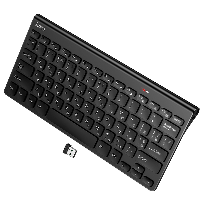 Клавиатура Hoco GM70, беспроводная USB, цвет черный