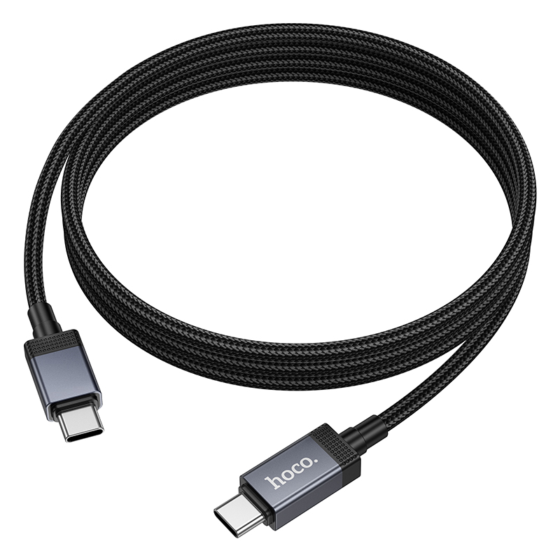 Кабель USB-C Hoco X118 60W Type-C/Type-C 1м черный