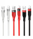 Кабель USB Hoco U72 Micro силиконовый, белый 1,2м 