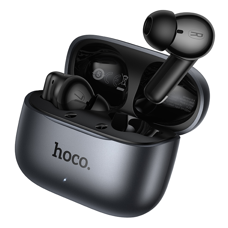 Наушники Bluetooth Hoco EQ27 (ANC+ENC), в кейсе, сенсорные, цвет черный