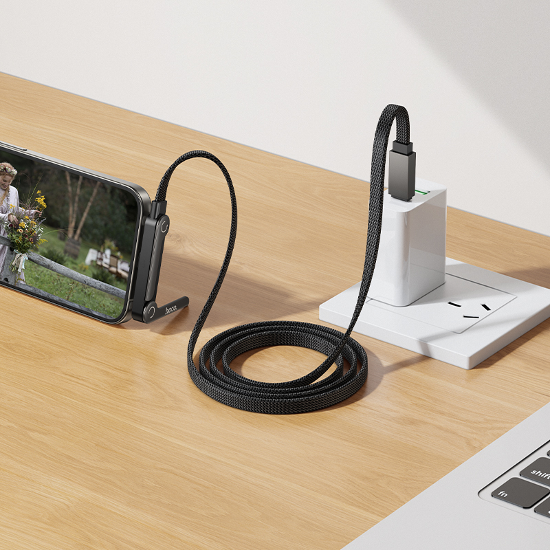 Кабель USB-C Hoco U150 60W  Type-C/Type-C 1м черный