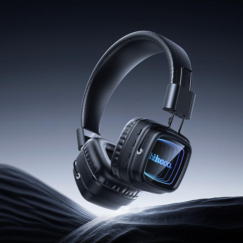 Наушники Bluetooth накладные с микрофоном Hoco W72, цвет черный