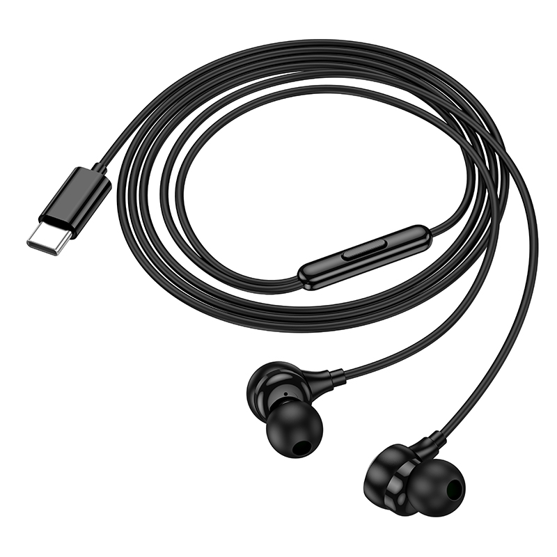 Наушники с микрофоном Hoco M116, Type-C, цвет черный