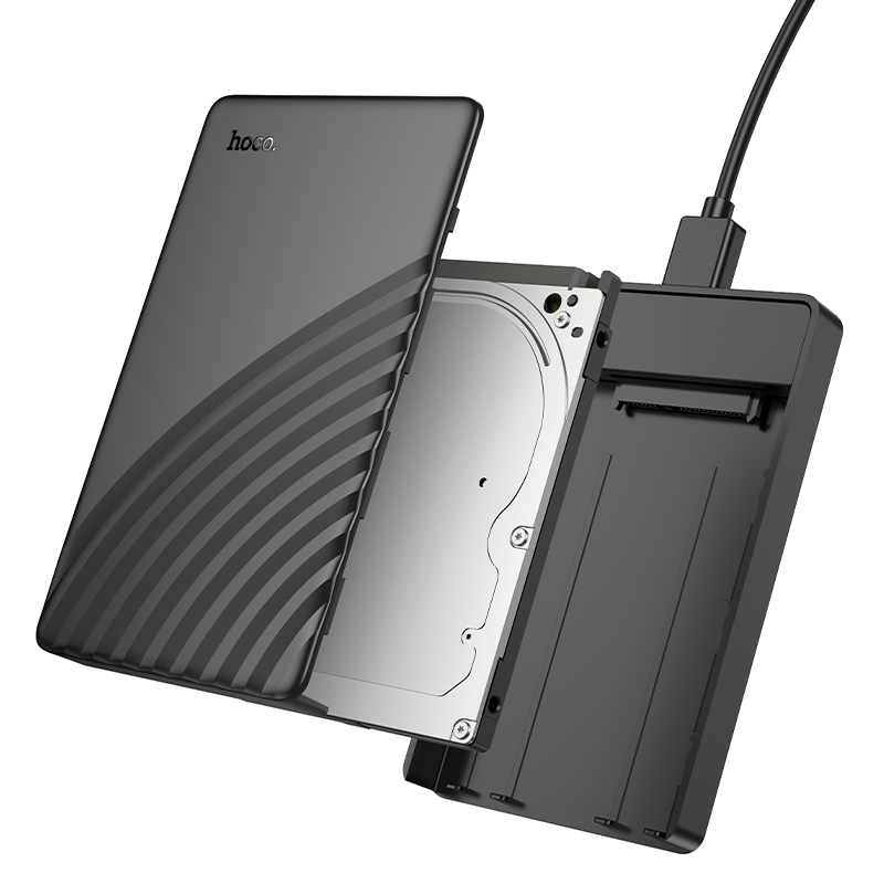 Внешний бокс для диска 2.5 дюйма SATA Hoco HB46, серый