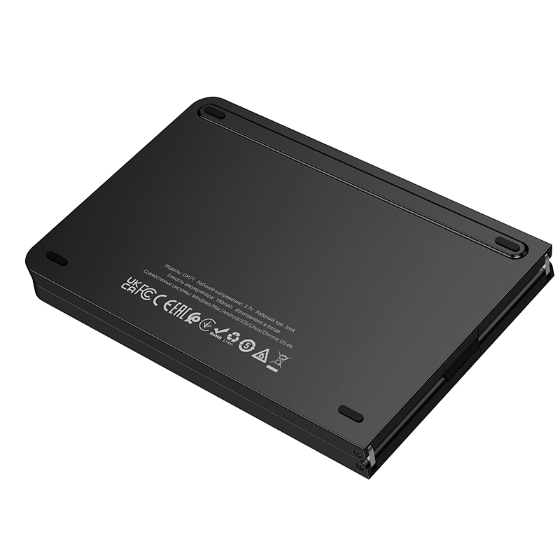 Клавиатура Hoco GM71, беспроводная складная USB, цвет черный