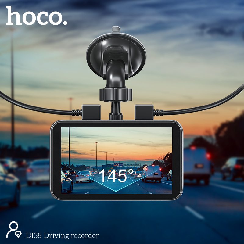Видеорегистратор Hoco DI38 (145°,экран:3'. SD: 32gb max, АКБ:150мАч)