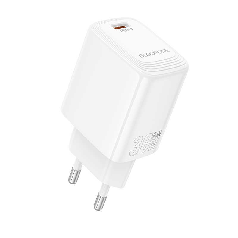 Сетевое зарядное устройство BOROFONE BN28, PD30W Type-C, цвет белый