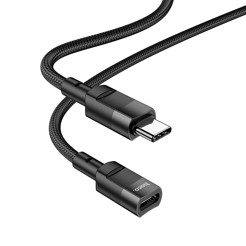 Адаптер Hoco U107 (Type-C-Type-C) 1.2м, черный
