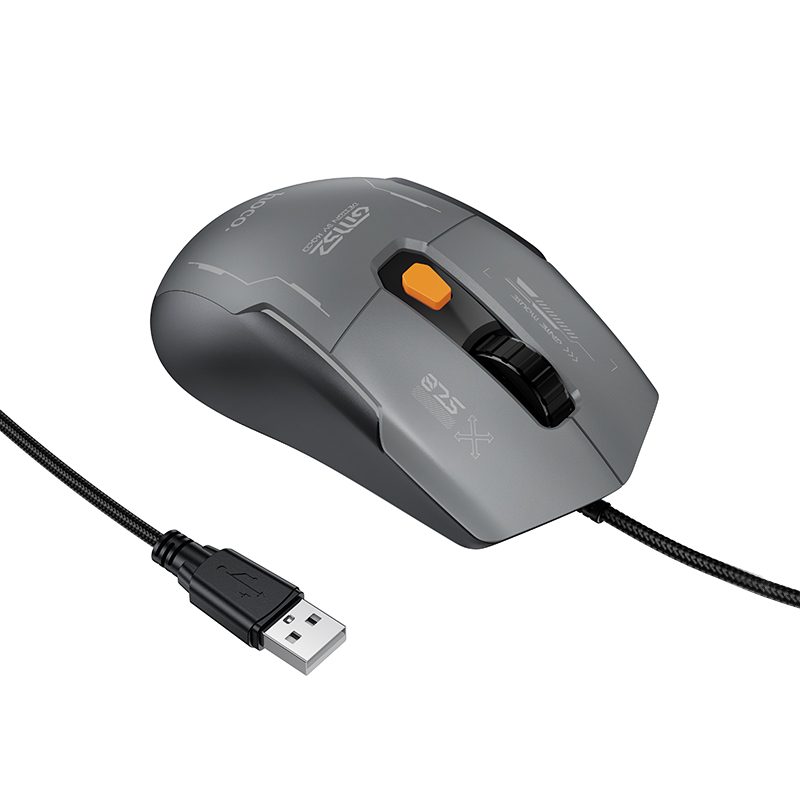 Мышь Hoco GM52, проводная USB, цвет черный