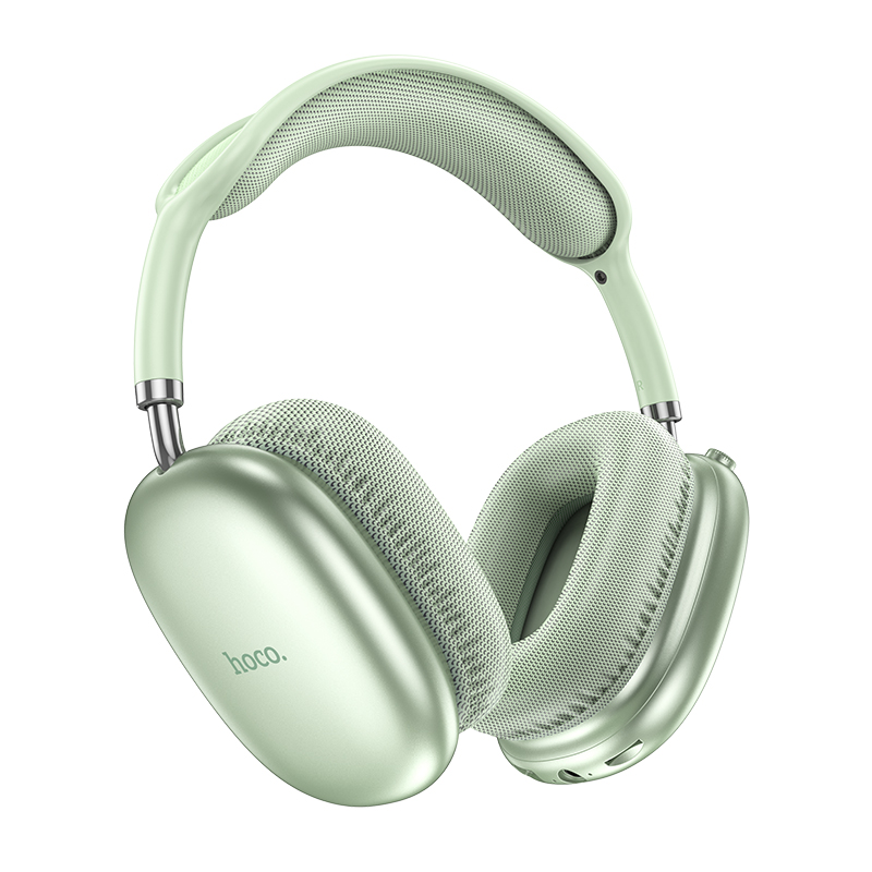Наушники Bluetooth накладные с микрофоном Hoco W35 Air, цвет зеленый