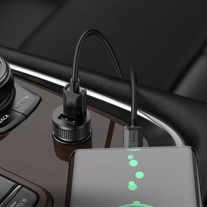 АЗУ Hoco Z49, 2,4А 2USB, цвет черный