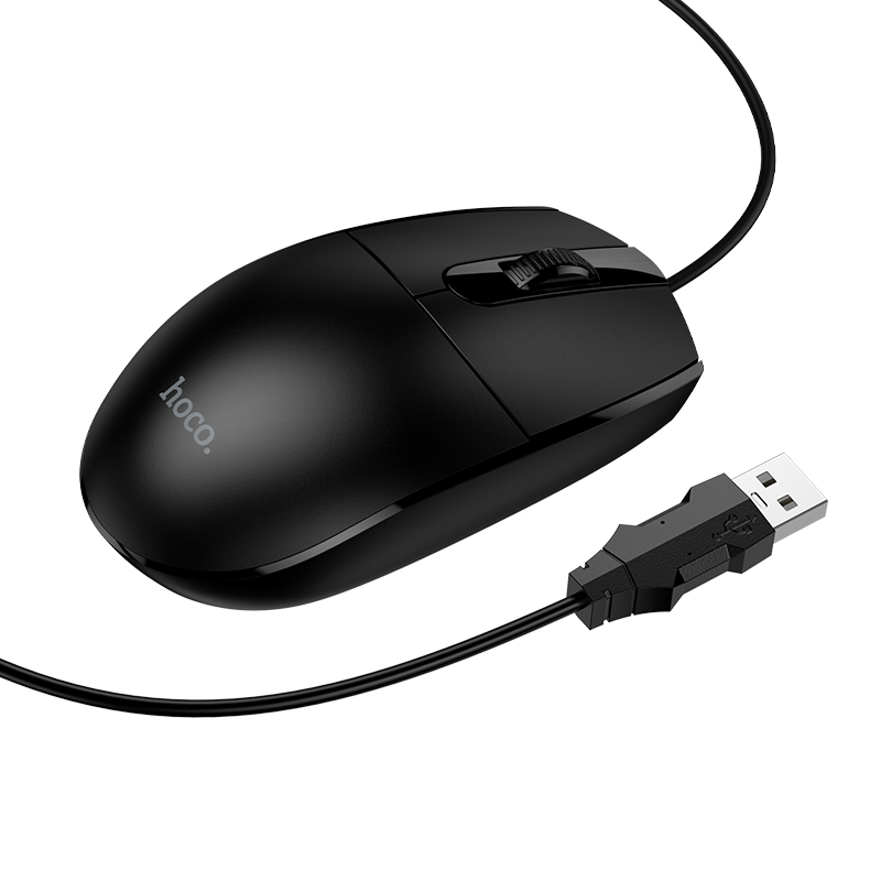 Мышь Hoco GM50, проводная USB, цвет черный