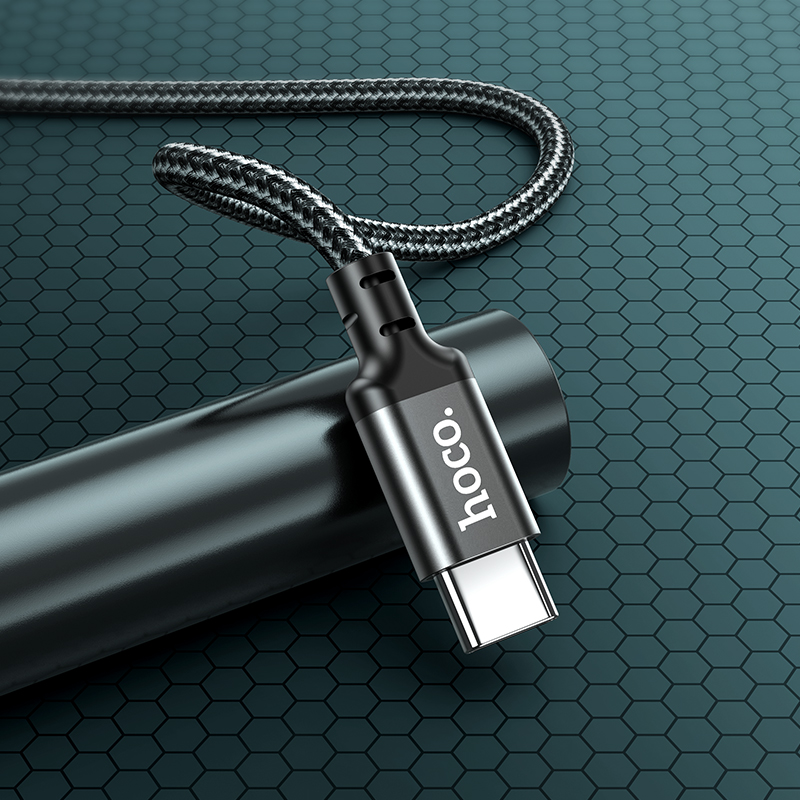 Кабель USB-C Hoco X14 60W Type-C/Type-C 1м черный