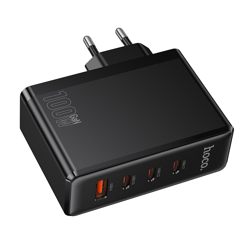 Сетевое зарядное устройство Hoco N85 PD100W (3C1A), цвет черный