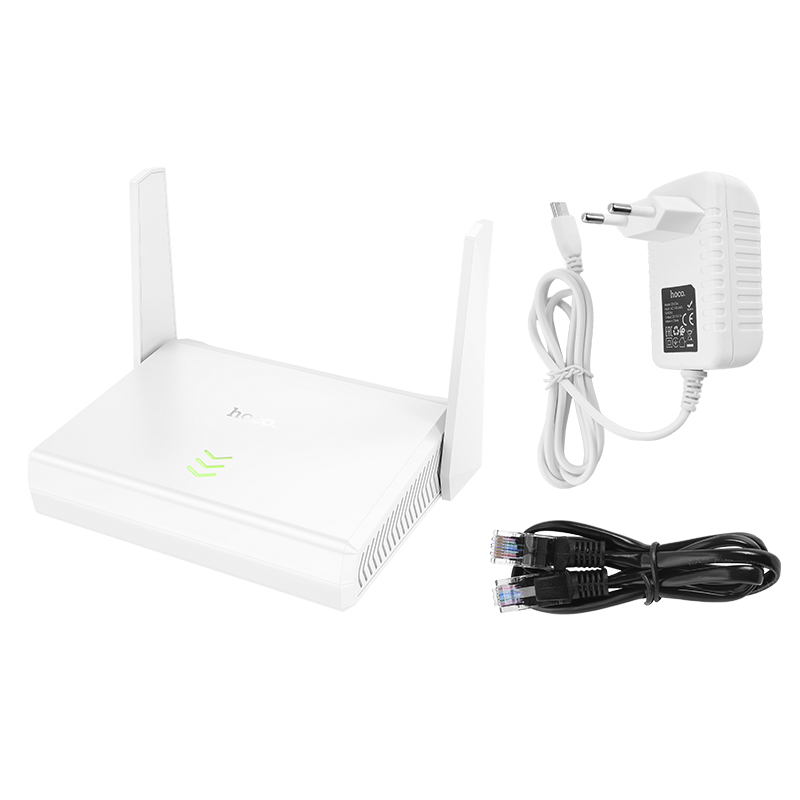 Роутер Hoco HI36 WiFi4 100Mbps LAN белый