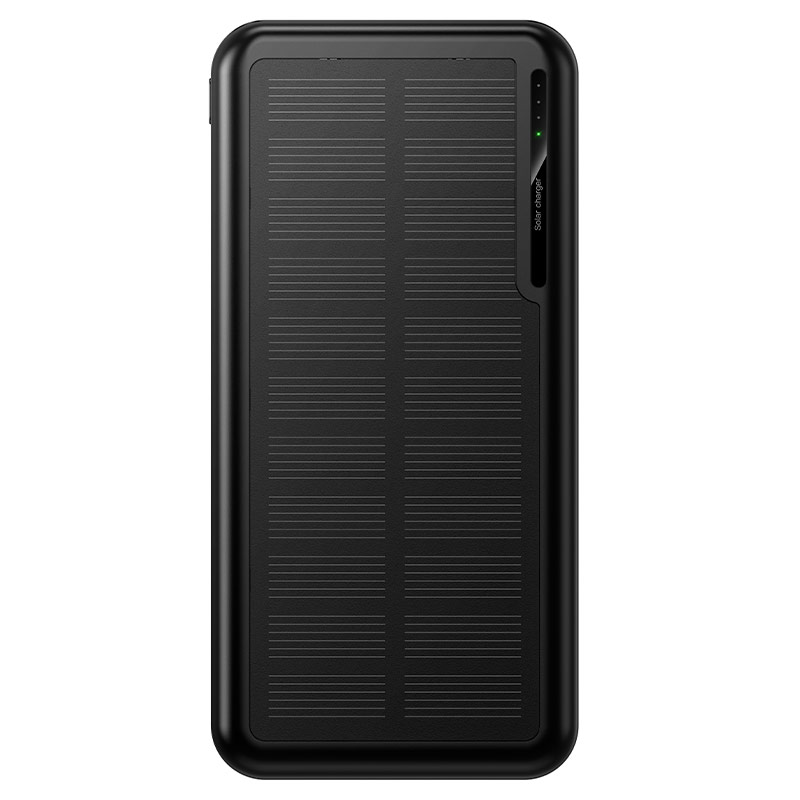 Внешний аккумулятор Hoco J176, 10000mAh, солнечная батарея, черный