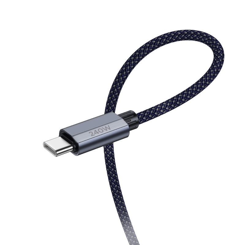 Кабель USB-C Hoco U134 240W Type-C/Type-C, синий 1.8м