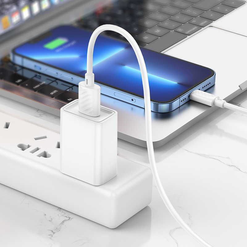 Кабель USB Hoco X88 Apple белый 1м