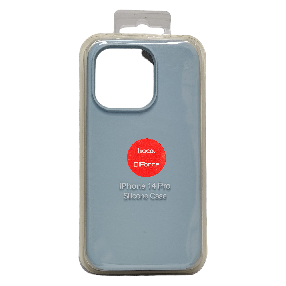 Чехол Silicone Case для iPhone 14 Pro голубой